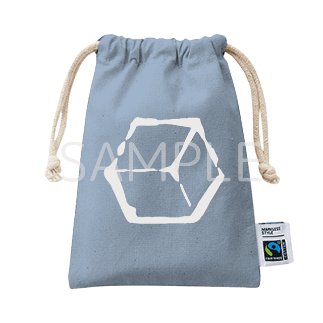 持ち歩ける塩の結晶巾着(会場限定ブルー)